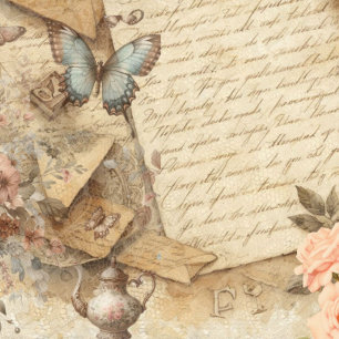 Papier vintage pour journal de bricolage et autres
