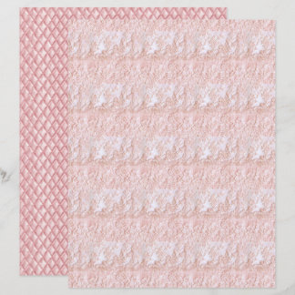 Papier vintage pour scrapbook en dentelle florale 