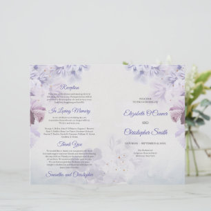 Papier Vintage printemps sauvage violet et fleurs bleues 