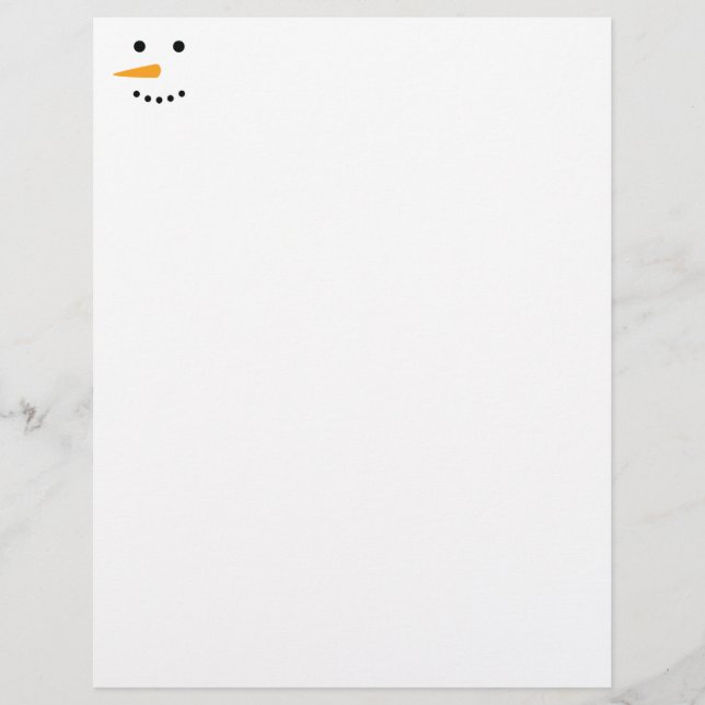 Papier Visage de neige (Devant)