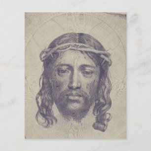 Papier Visage du Christ sur le Voile de Saint-Veronica