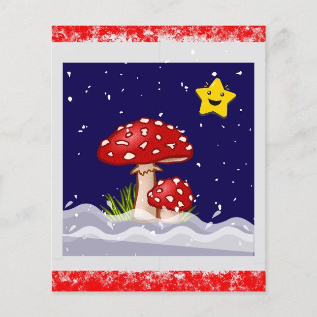 Papier Vœux de Noël, jours enneigés (Devant)