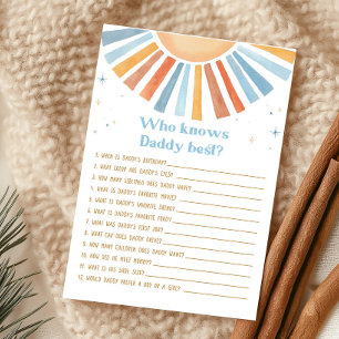 Papier Voici le Baby shower Fils qui connaît le jeu