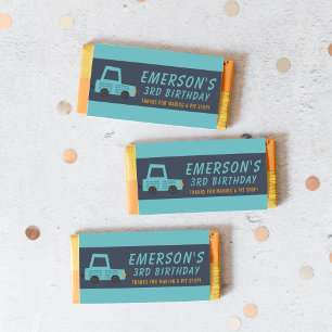 Papier Voiture Boy's Birthday Candy Bar Wrapper Favor