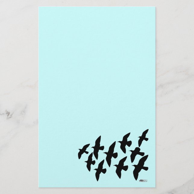 Papier Vol de pigeons (Devant)