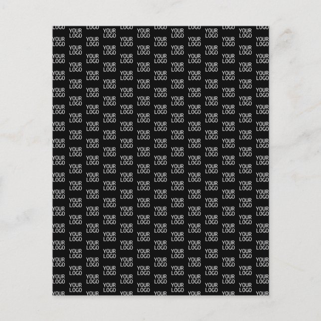 Papier Votre logo d'entreprise | Motif demi-étape élégant (Devant)