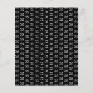 Papier Votre logo d'entreprise Motif demi-étape élégant