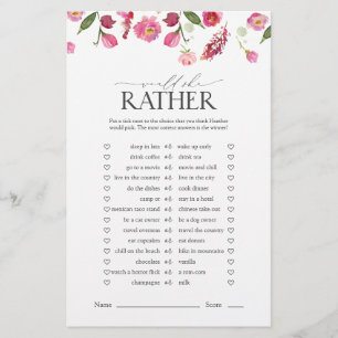 Papier Voudrait-Elle Plaire Rose Fleurs Fête des mariées