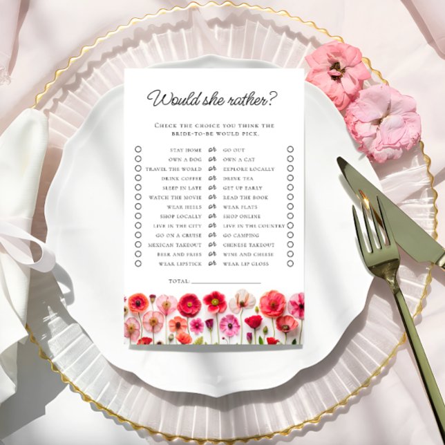 Papier Voudrait-Elle Plutôt Fête des mariées Fleur sauvag (Créateur téléchargé)