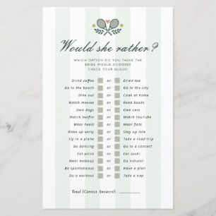 Papier Voudrait-Elle Plutôt Parfait Match Fête des mariée