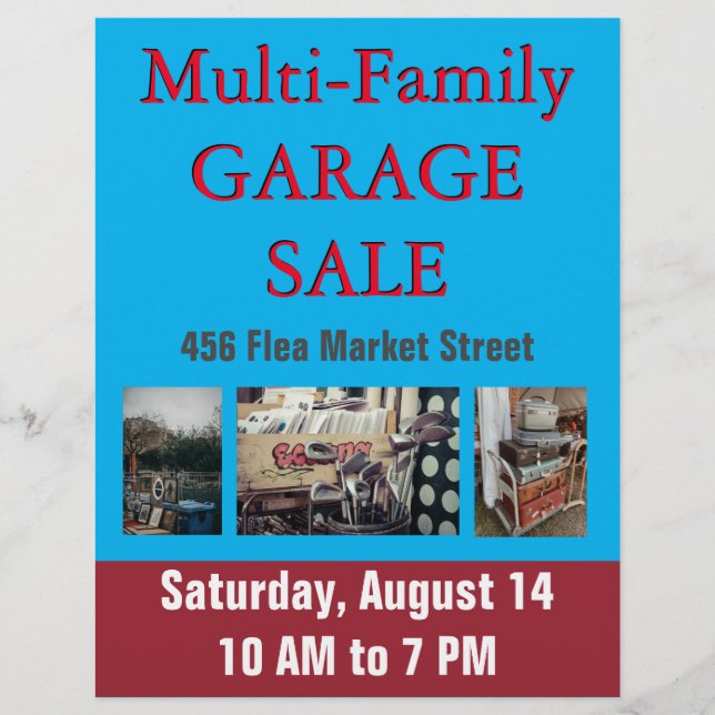 PAPIER VOYAGE MULTI-FAMILLE DE GARAGE OU DE GARAGE (Devant)