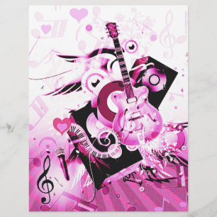 Papier Voyage Musique, Rose_