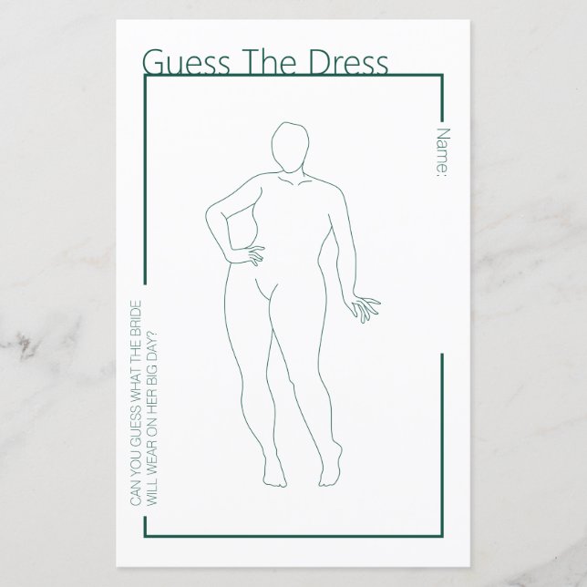 Papier Vue minimaliste de la robe Plus Taille Fête des ma (Devant)