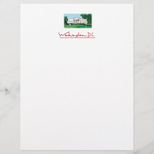 Papier Washington DC - Maison Blanche (Devant)