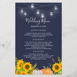 Papier Watercolor Citrouille Sunflowers Rustic Mariage Me