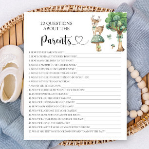 Papier Watercolor Deer - jeux sur les parents