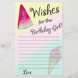 Papier Watermelon Wives pour le jeu de fille d'anniversai