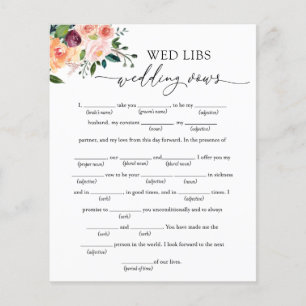 Papier Wed Libs Mariage Vows Fête des mariées