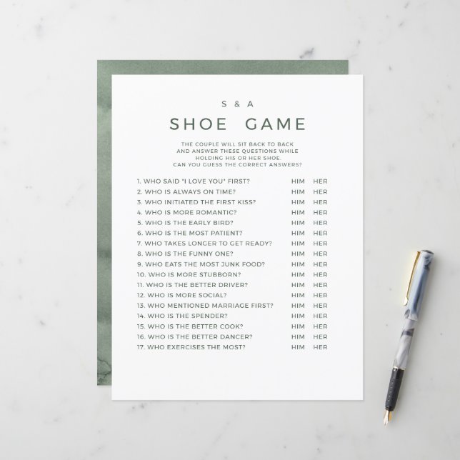 Papier  Wedding Games  (Devant/Arrière en situation)