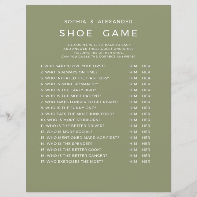 Papier  Wedding Games  (Devant)