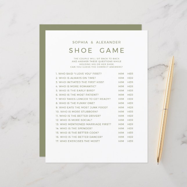 Papier  Wedding Games  (Devant/Arrière en situation)