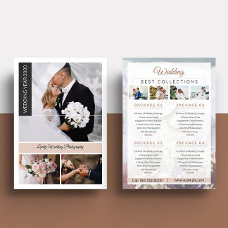 Papier Wedding Photography Price List Template