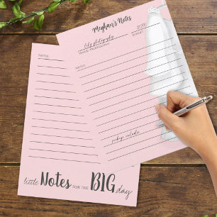 Papier Wedding planner de la liste de contrôle de la mari