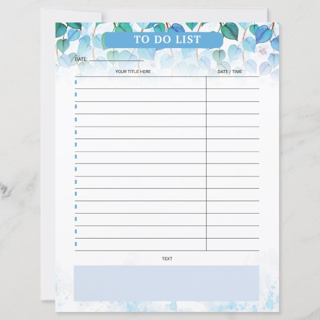 Papier Weekly Planner Template (Dos)