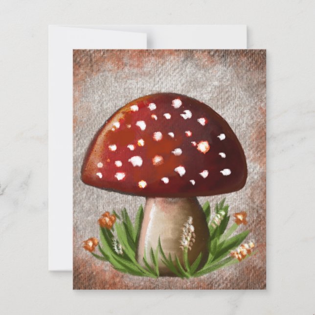 Papier Whimsical Mushroom & Fungi Motif – Nature-Inspired (Devant)