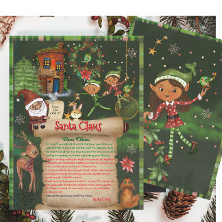 Papier Whimsical Official Letter from Santa Desk with Elf