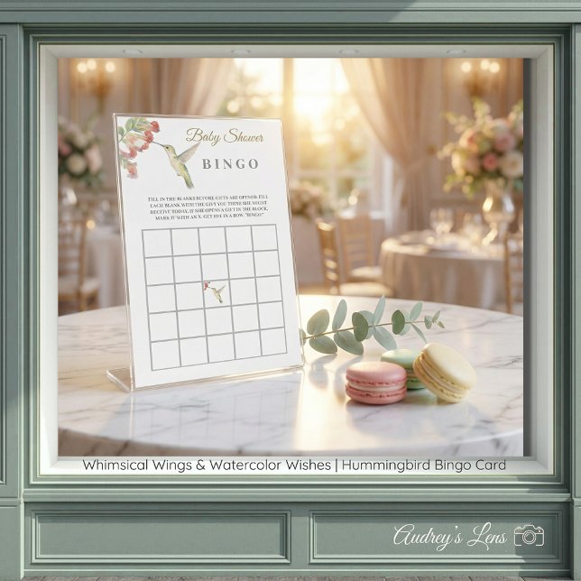 Papier Whimsical Wings | Hummingbird BINGO Cards (Whimsical Wings | Hummingbird BINGO Cards)