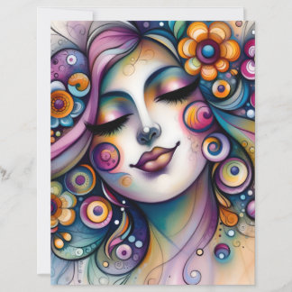 Papier Whispering Whimsical Woman Scrapbook Paper