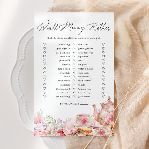 Papier Will Momal Plutôt Floral Thé Baby shower Jeu