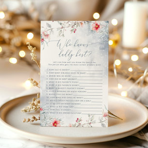 Papier Winter blue Qui connaît papa meilleur jeu de baby
