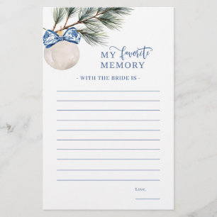 Papier Winter Chinoiserie Bow My Favori Memory Jeu