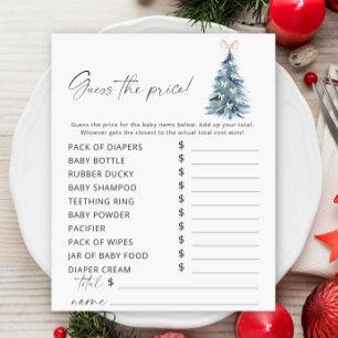 Papier Winter tree Devinez le prix Jeu