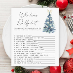 Papier Winter tree Qui connaît le meilleur jeu pour papa