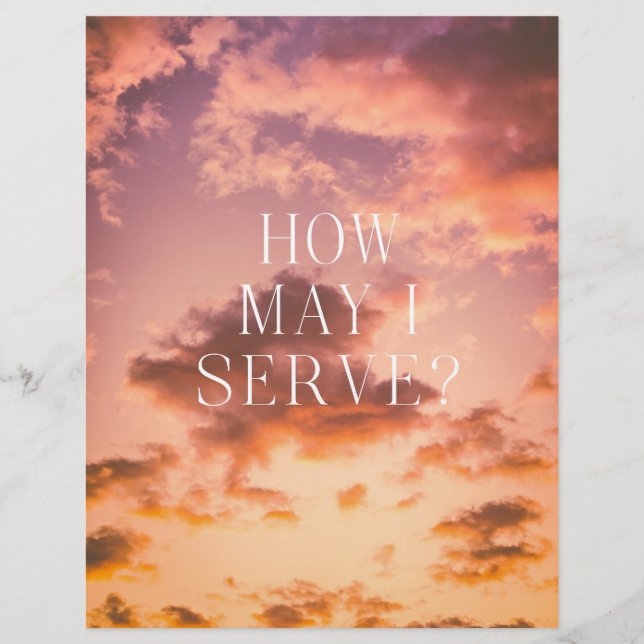 Papier Wisdom Poster How may I serve? (Devant)