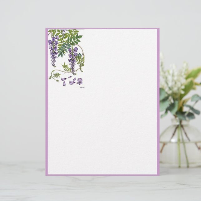 Papier Wisteria Art Nouveau (Debout devant)