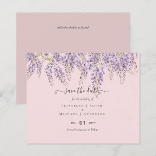 Papier Wisteria Économie Dates Dusty rose Mariage BUDGET