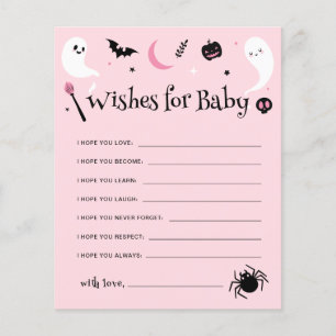 Papier Wives for Baby Pink Halloween Baby shower jeu