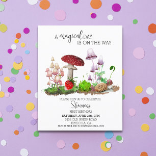 Papier Woodland Cottagecore Aquarelle Champignon Fairytal