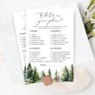 Papier Woodland minimaliste ce qui est sur votre jeu de t