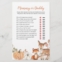 Woodland Oh Boy Citrouille Maman ou Daddy Games