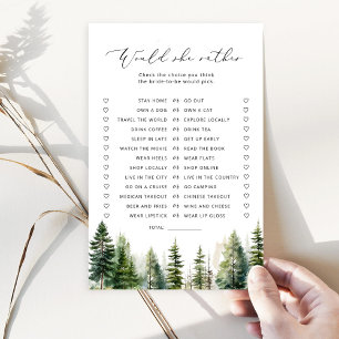Papier Woodland rustique Voudrait-elle plutôt le jeu nupt
