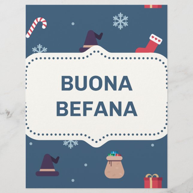 Papier xmas buona Befana (Devant)