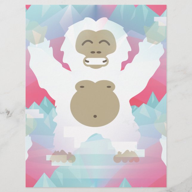 Papier yeti rose (Devant)