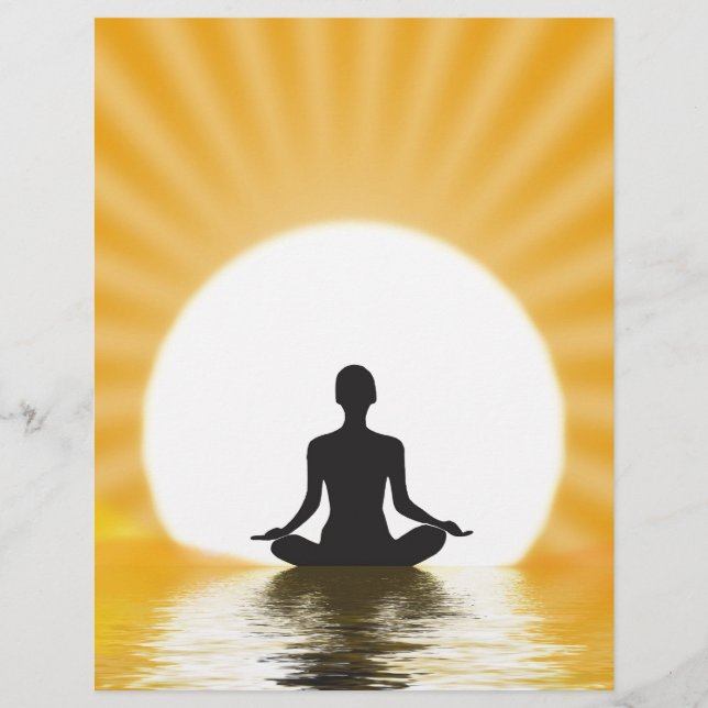 Papier Yogi méditant (Devant)