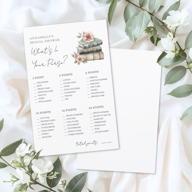 Papier Your Purse Bridal Shower Game (Your Purse Bridal Shower Game)