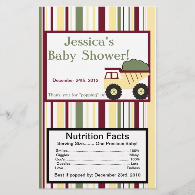 Papier Zone de construction Microwave Popcorn Wrapper (Devant)